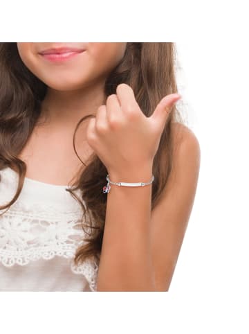 Amor Identarmband Silber 925, rhodiniert in Rot