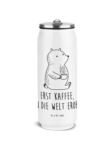 Mr. & Mrs. Panda Getränkedose Bär Kaffee mit Spruch in Weiß