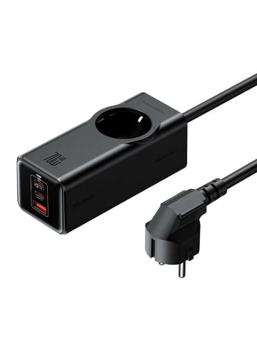 Mcdodo Steckdosenleiste GaN McDodo CH-4620 EU 70W, 2x USB-C, 1x in Schwarz