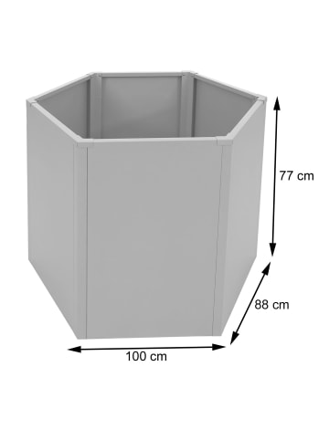 MCW Hochbeet P64, Garten Stahl 77x100x88cm, Grün