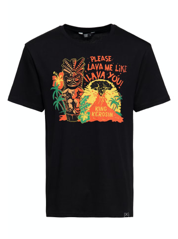 King Kerosin King Kerosin Classic T-Shirt Lava in schwarz