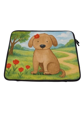 Mr. & Mrs. Panda Laptoptasche Hund Dame Design ohne Spruch in Weiß