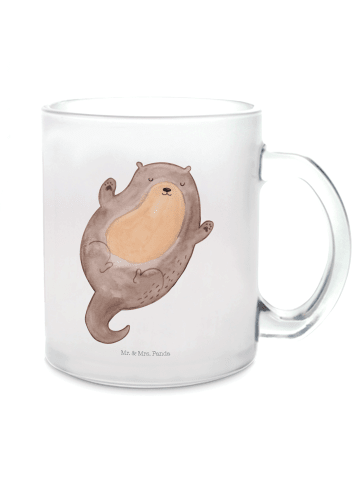 Mr. & Mrs. Panda Kaffeetasse Otter Umarmen ohne Spruch in Transparent
