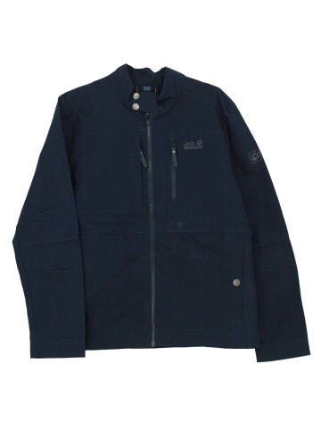 Jack Wolfskin Jacke Port Lincoln Wax-Jacke in Blau