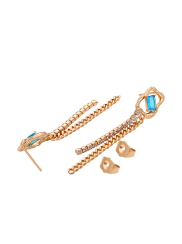 faina Women Drop Earrings in Rose Gold Turquoise