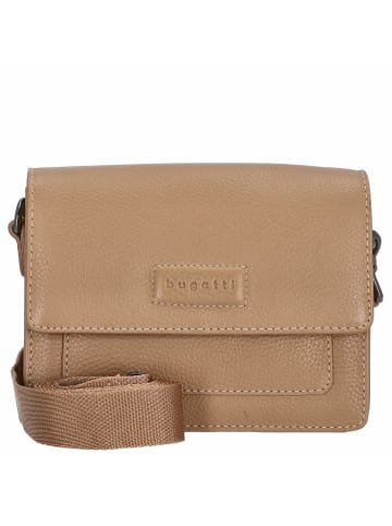 Bugatti Elsa - Umhängetasche Leder S 18.5 cm (schwarz) in sand