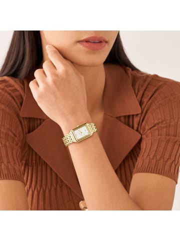 Fossil Quartzuhr "gold" in Gold