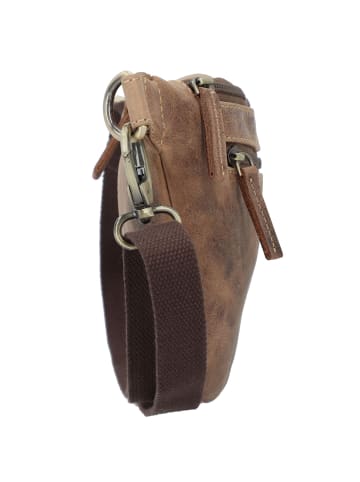 Greenburry Vintage Gürteltasche Leder 22 cm brown