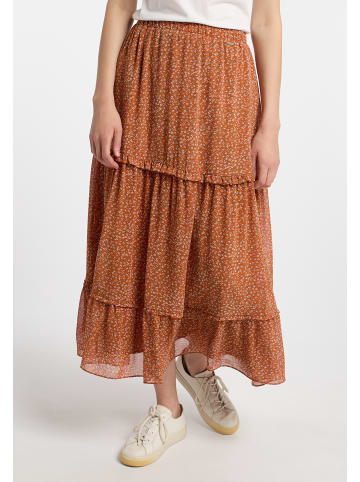 DreiMaster Vintage Damen Rock in Orange Mehrfarbig