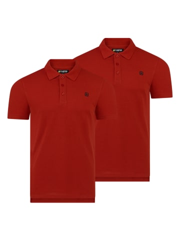 riverso  Poloshirt RIVJohn 2er Pack in Rot