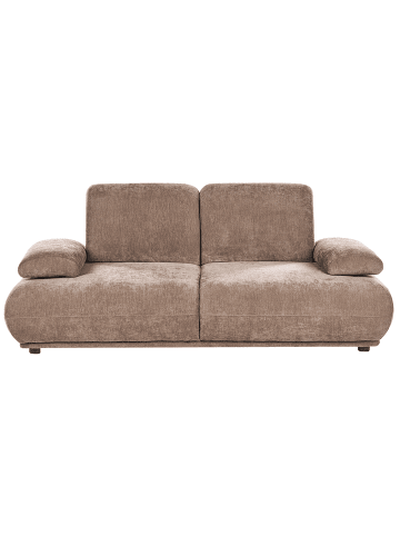 Beliani 3-Sitzer Sofa NACKA in Braun - (W) 211 x (H) 89 x (L) 110 cm