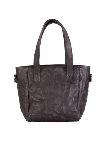 Cinque Nicoletta Shopper Tasche Leder 28 cm in schwarz