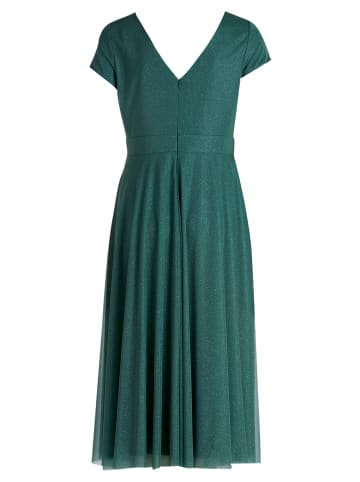 Vera Mont Cocktailkleid im Glitzer-Look in Green/Grey