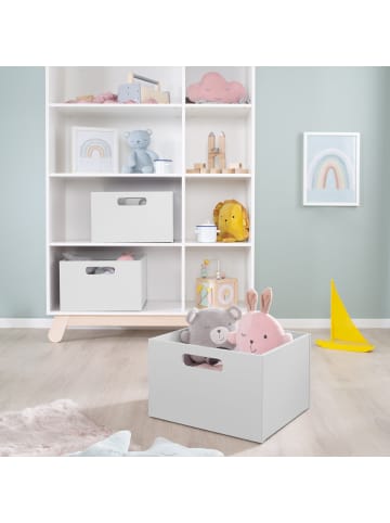 roba Aufbewahrungsbox für Kinderzimmer - Stauraum für Spielzeug - Deko - Grau