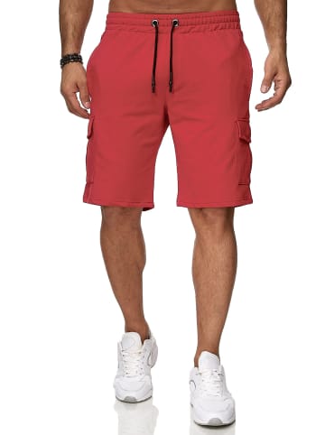 RESLAD Shorts Cargo Sweathose in rot