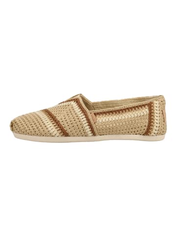 TOMS Slipper in Dunkelbeige