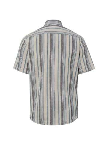 Nils Sundström Hemd in indigo beige - 0004