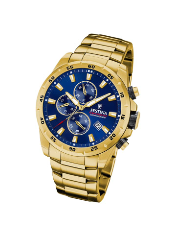 Festina Analog-Armbanduhr Festina Chronograph Sport gold groß (ca. 45mm)