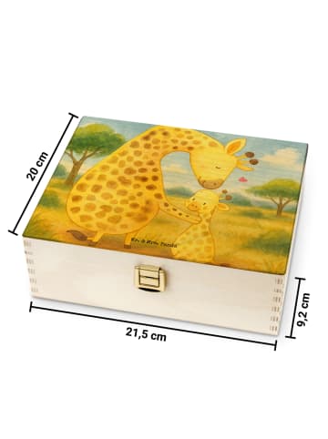 Mr. & Mrs. Panda Teedose Giraffe Kind Design ohne Spruch in Weiß