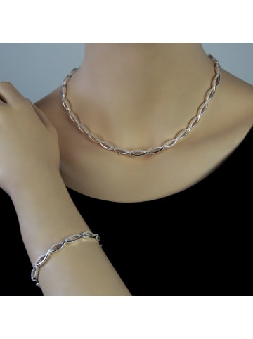 SilberDream 925 Sterling Silber Damen SilberDream Halsketten oval  ca. 44,5cm