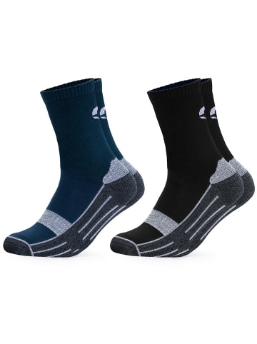 Occulto 2er Pack Wandersocken Gerlinde in Blau-Schwarz