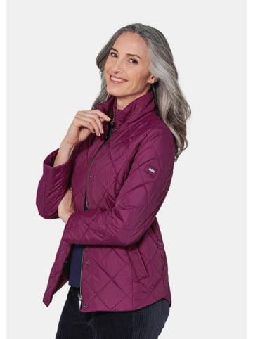 GOLDNER Kurzgröße:  Moderne Winterjacke mit Stehkragen in cyclam