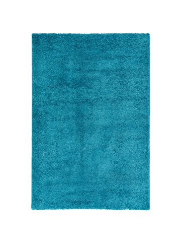 Pergamon Hochflor Langflor Teppich Aloha in Türkis