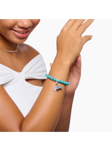 Thomas Sabo Armband Mit Türkisfarbenen Beads in silber, türkis