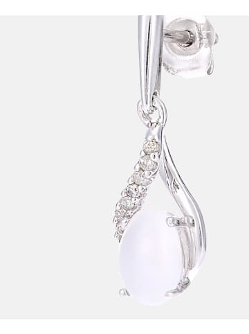 Diamant L'éternel Ohrhänger aus 375 Weißgold mit Diamant mit Opal