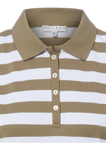 Marie Lund Shirt in weiß oliv - 0003