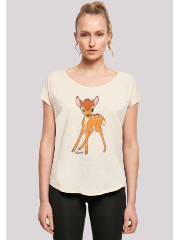 F4NT4STIC Long Cut T Shirt Disney Bambi Classic in Whitesand
