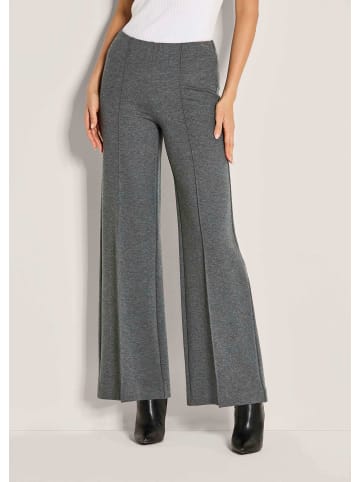 MADELEINE Weite Jerseyhose mit Biesen in steingrau