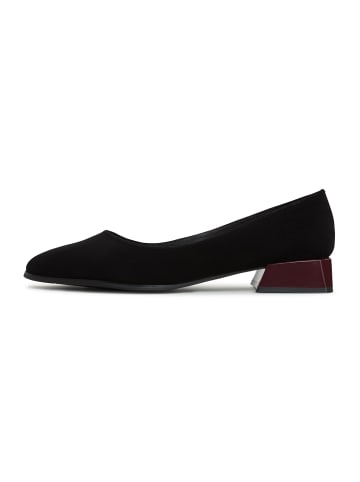 CESARE GASPARI Ballerinas mit Blockabsatz in Black