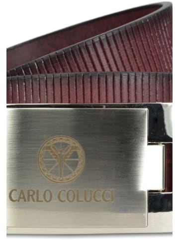 Carlo Colucci Ledergürtel Cavosi in Rot