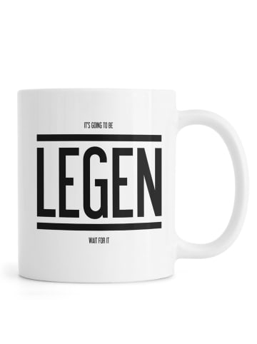 Juniqe Tasse "Legendary 1" in Schwarz & Weiß