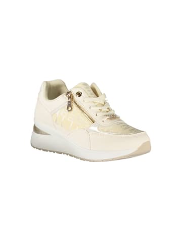 Laura Biagiotti Weiße Polyurethan-Sneaker