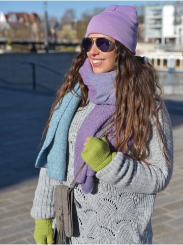 styleBREAKER Web Schal mit Streifen in Schwarz-Grau