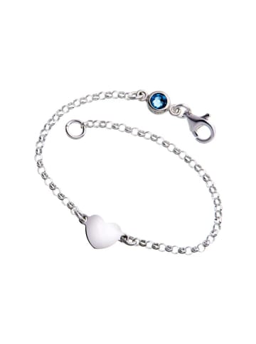 ChainMAGPIE 925 Silber Armband mit blauem Swarovski Kristall