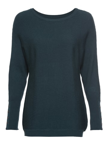 Laura Scott Fledermauspullover in petrol