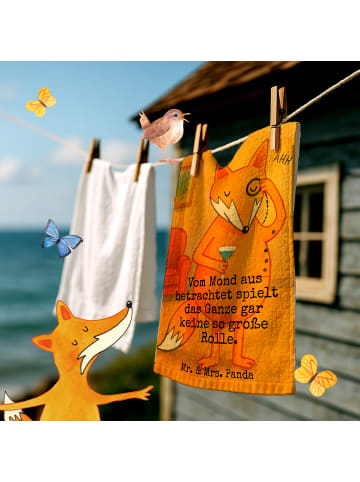 Mr. & Mrs. Panda Handtuch Fuchs Lord Design mit Spruch in Weiß