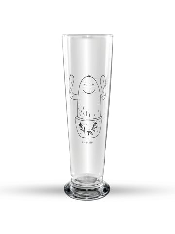 Mr. & Mrs. Panda Bierglas Kaktus Happy ohne Spruch in Transparent