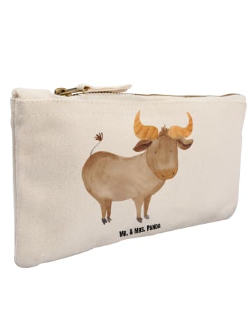 Mr. & Mrs. Panda Kulturbeutel Sternzeichen Stier ohne Spruch in Weiß