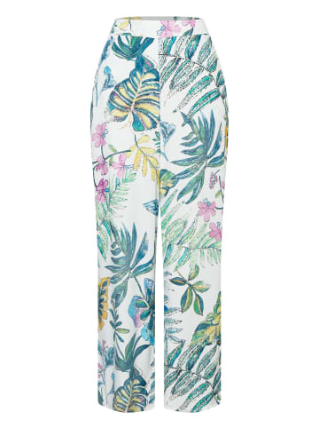 More & More Satinhose in pastel leaves print