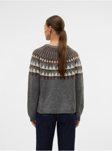 Vero Moda Strickpullover in Medium Grey Melange
