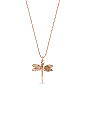 Elli Halskette 925 Sterling Silber Libelle in Rosegold