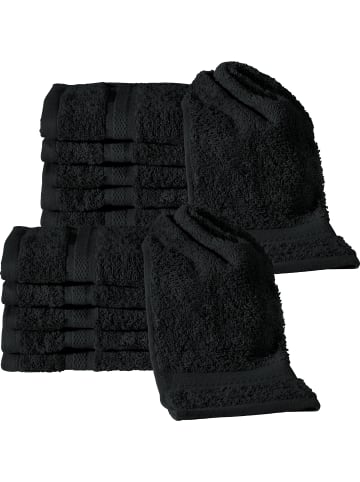 REDBEST Frottier Gästetuch 12er-Pack Chicago in schwarz