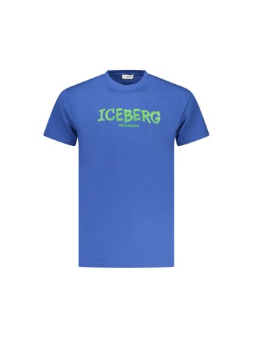 Iceberg Blau Baumwolle Herren T-Shirt