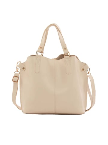 BAGmori Schultertasche in Creme