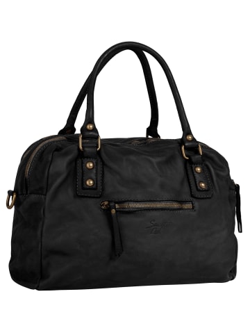 Samantha Look Shopper echt Leder in schwarz