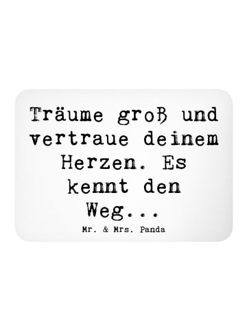 Mr. & Mrs. Panda Magnet Spruch Herzen Vertrauen mit Spruch in Weiß